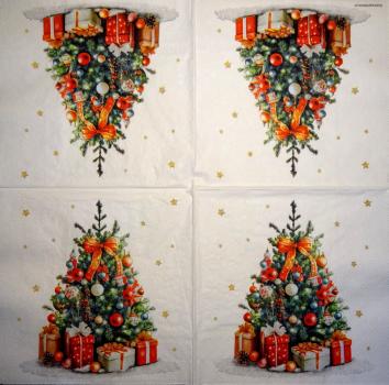 195 Christmas Flowers - 3-ply (red) - Ihr